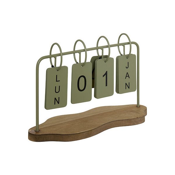 Calendrier décoratif en métal – Style industriel