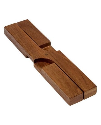 Dessous de plat croix en acacia