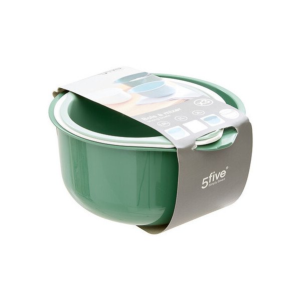 Lot de 3 bols à mixer emboîtables en plastique