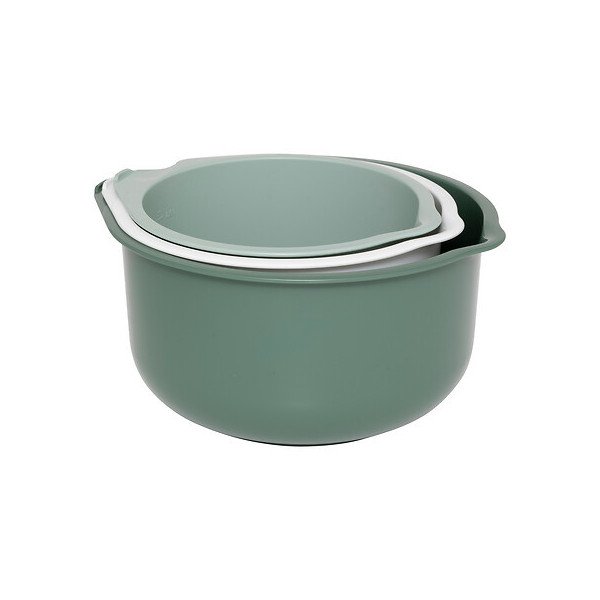 Lot de 3 bols à mixer emboîtables en plastique