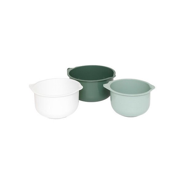 Lot de 3 bols à mixer emboîtables en plastique