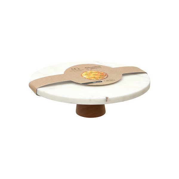 Présentoir à gâteaux marbre