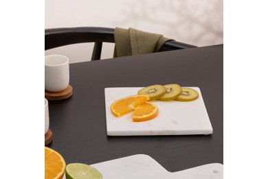 Dessous de plat en marbre blanc 19 x 19