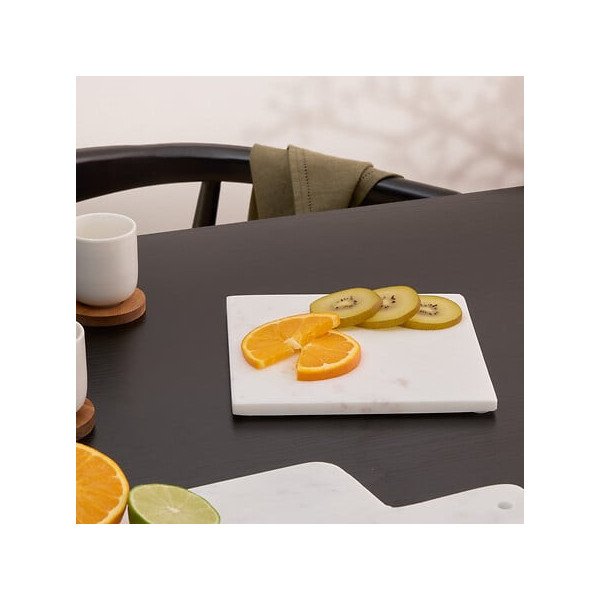 Dessous de plat en marbre blanc 19 x 19