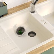 Grille d’évier Néo en inox et TPR gris