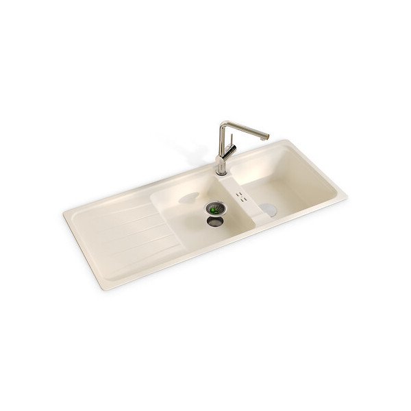 Grille d’évier Néo en inox et TPR gris