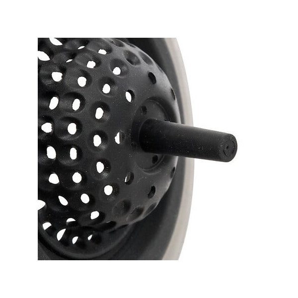 Grille d’évier Néo en inox et TPR gris