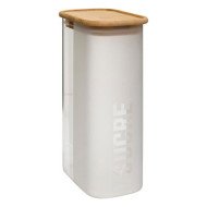 Boîte à sucre Glassy 1,6 L avec couvercle bambou