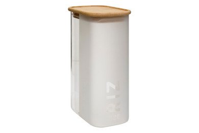 Boîte à riz Glassy 1,6 L avec couvercle bambou