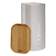 Boîte à farine Glassy 1,6 L avec couvercle bambou