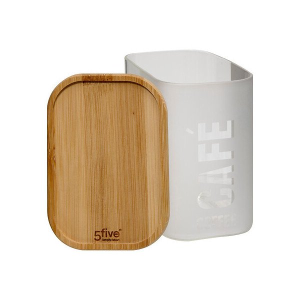 Boîte à café Glassy 875 ml avec couvercle bambou