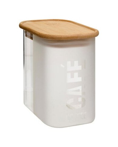 Boîte à café Glassy 875 ml avec couvercle bambou