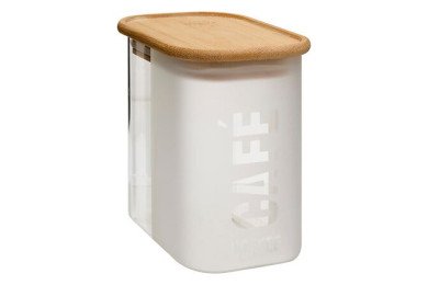 Boîte à café Glassy 875 ml avec couvercle bambou