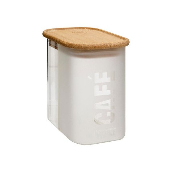 Boîte à café Glassy 875 ml avec couvercle bambou