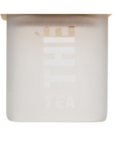 Boîte à thé Glassy 720 ml verre et couvercle bambou