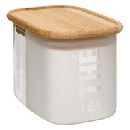 Boîte à thé Glassy 720 ml verre et couvercle bambou