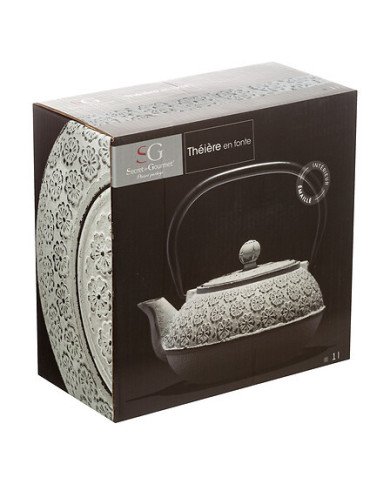Théière en fonte blanche 1 L – Infusion longue durée