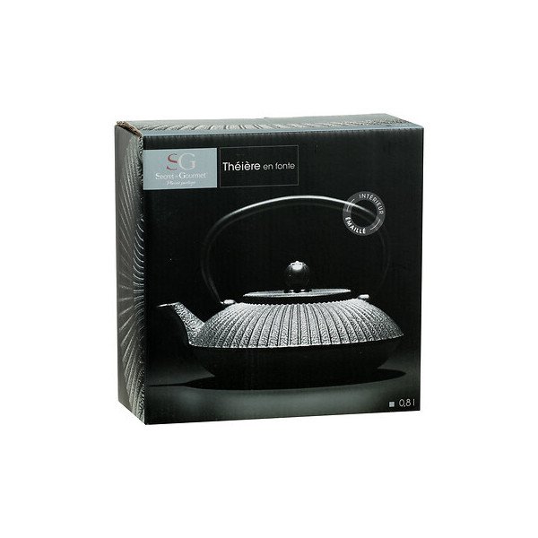Théière en fonte noire 80 cl – Style japonais