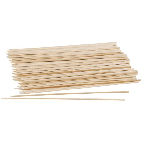 Lot de 100 brochettes en bois 20cm Eco Friendly - FACKELMANN Lot de 100 brochettes en bois 20cm Eco Friendly - FACKELMANN