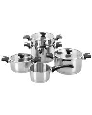 Batterie 8 pièces en acier inoxydable Cosmos - TEM Batterie 8 pièces en acier inoxydable Cosmos - TEM