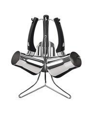 Set 3pcs Zezoua Turc (190-250-320ml) avec support en acier inoxydable Cosmos - TEM Set 3pcs Zezoua Turc (190-250-320ml) avec support en acier inoxydable Cosmos - TEM