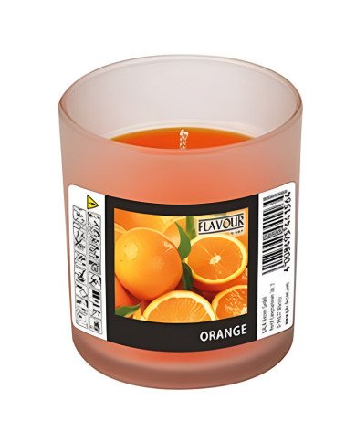 Bougie parfumée en verre Orange Ø 70mm - 77mm - CASADECO Bougie parfumée en verre Orange Ø 70mm - 77mm - CASADECO