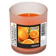 Bougie parfumée en verre Orange Ø 70mm - 77mm - CASADECO