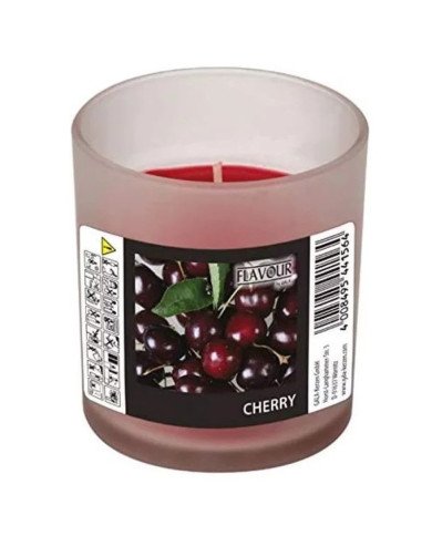 Bougie parfumée en verre Cerise Ø 70mm - 77mm - CASADECO Bougie parfumée en verre Cerise Ø 70mm - 77mm - CASADECO