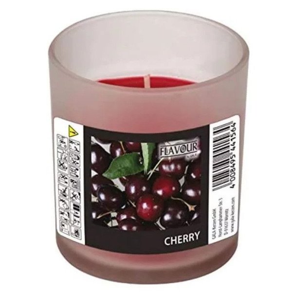 Bougie parfumée en verre Cerise Ø 70mm - 77mm - CASADECO