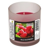 Bougie parfumée en verre Framboise Ø 70mm - 77mm - CASADECO Bougie parfumée en verre Framboise Ø 70mm - 77mm - CASADECO