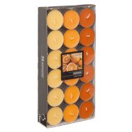 Lot de 36 Bougies chauffe-plats parfumées Orange Ø 38mm H: 17mm - CASADECO Lot de 36 Bougies chauffe-plats parfumées Orange Ø 38mm H: 17mm - CASADECO